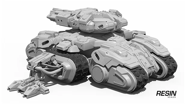 Siege tank SC2 1:35 scale resin kit