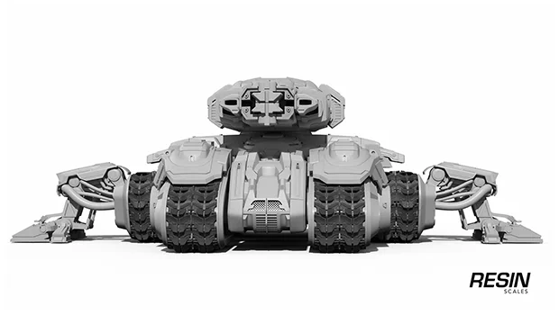 Siege tank SC2 1:35 scale resin kit