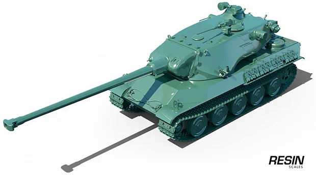 AMX M4 mle. 54 French heavy tank 1:35 scale resin kit