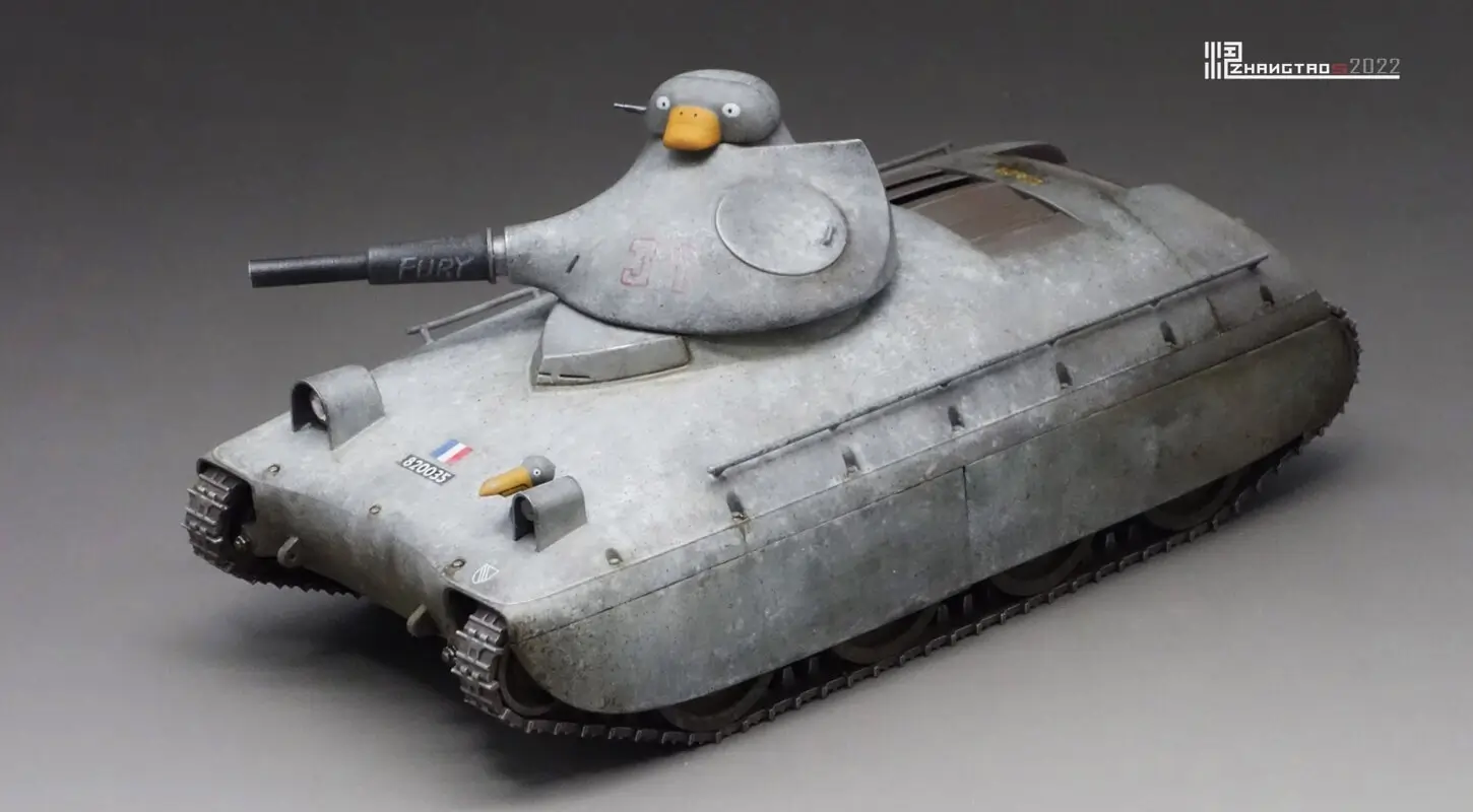 1/144 WWII French AMX-38 Light Tank Resin Kit 